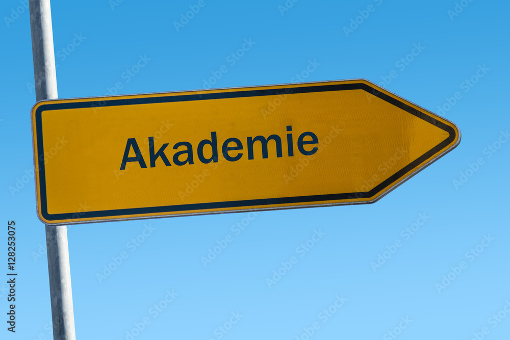 Fototapeta premium Schild 65 - Akademie