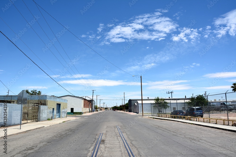 Street view in El Paso, Texas, USA. 