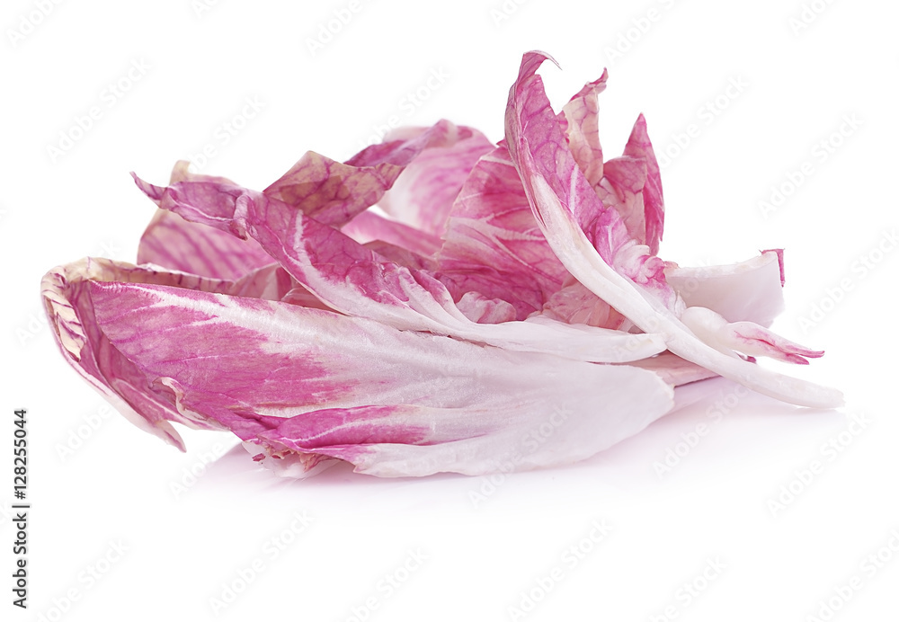 Radicchio, red salad isolated on white background Radicchio, red salad isolated on white background