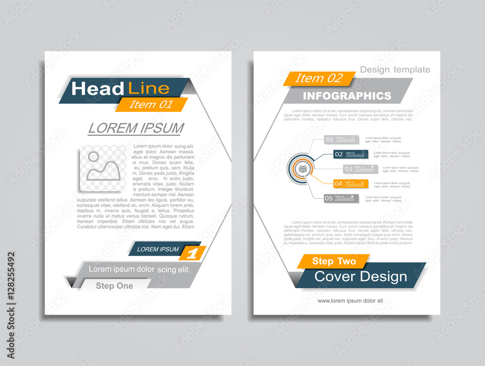 Brochure layout with place for your data. Vector illustration. Brochure layout with place for your data. Vector illustration.
