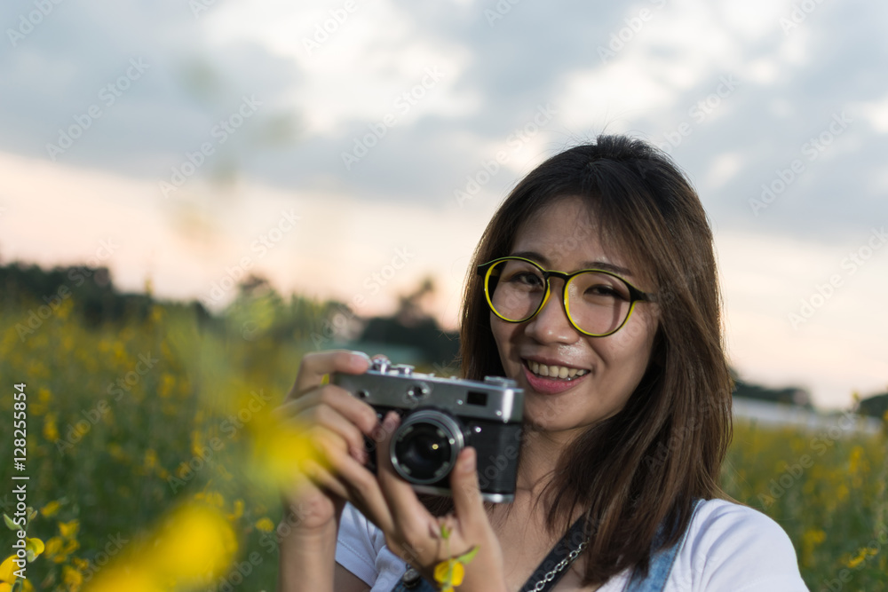 girl taking photo girl taking photo
