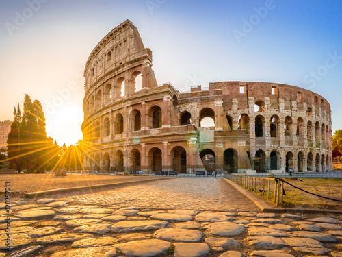 Colosseum at sunrise, Rome photo