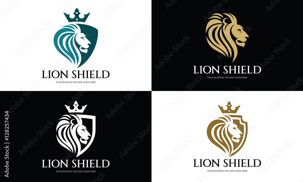 Photo & Art Print Lion Shield logo design template ,Lion Head logo ,Element for the brand identity, graphicstudio1122 photo-art-print-lion-shield-logo-design-template-lion-head-logo-element-for-the-brand-identity-graphicstudio1122