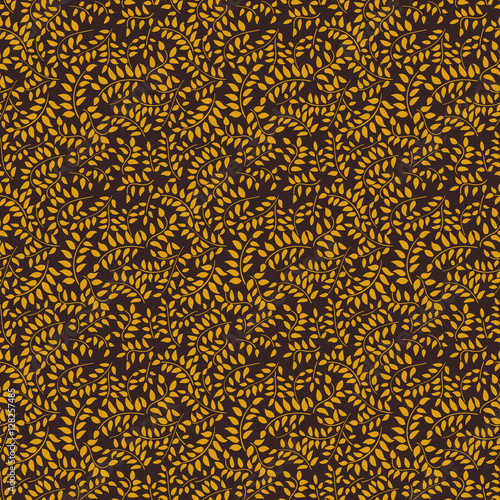 Leaves seamless pattern. Vector background.