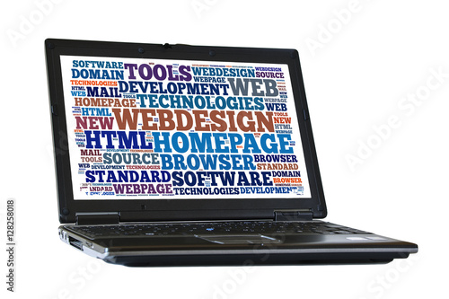 Webdesign word cloud