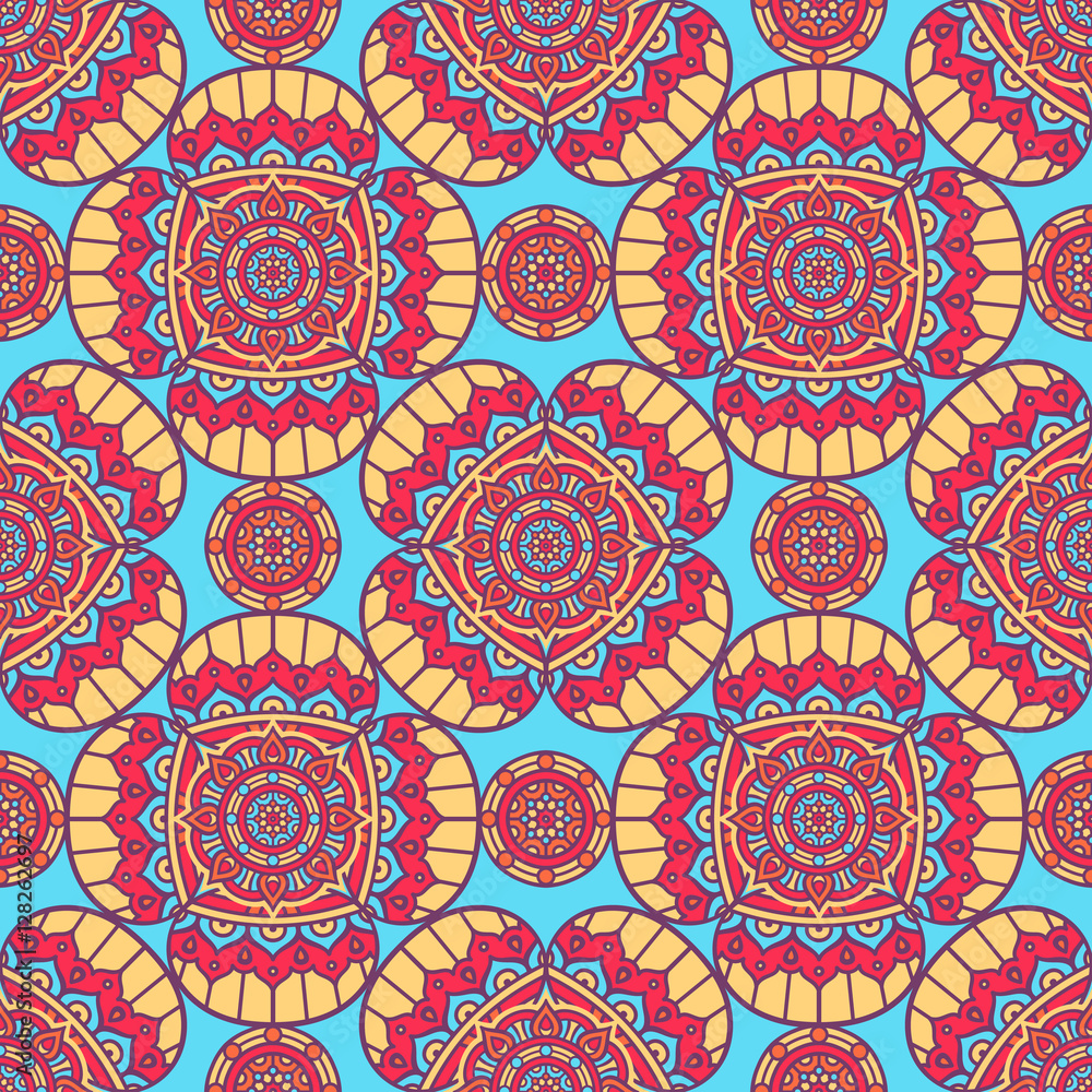 Ethnic floral seamless pattern Ethnic floral seamless pattern