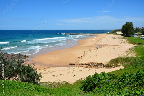 Canvas Print Beach along the Pacific coast near Wollongong, New South Wales, Australia