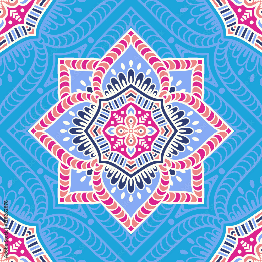 Ethnic floral seamless pattern Ethnic floral seamless pattern