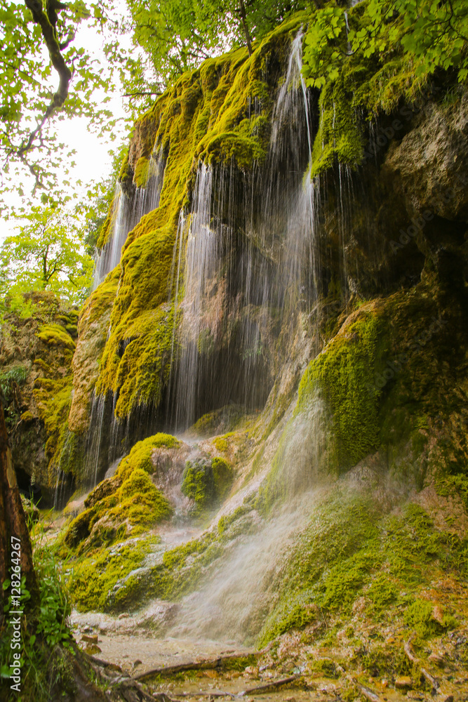 Obraz premium Schleierfälle an der Ammer in der Nähe von Bad Kohlgrub