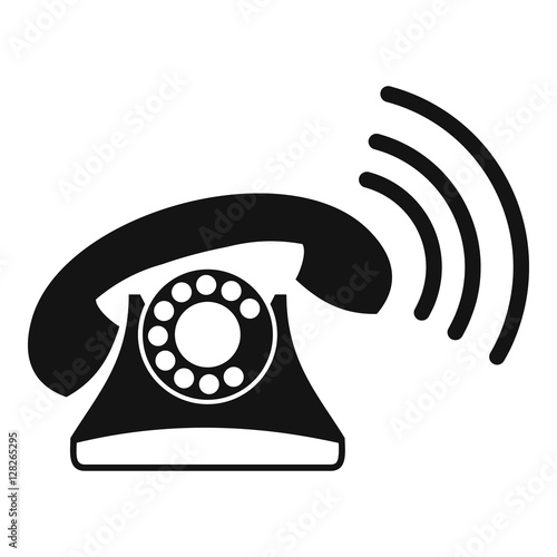 Retro phone icon. Simple illustration of retro phone vector icon for web