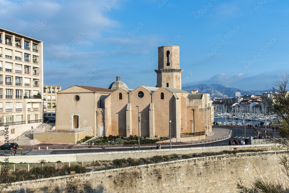 Church Saint Laurent from 12th century in Marseille, France Church Saint Laurent from 12th century in Marseille, France