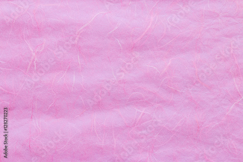 Texture of pink mulberry paper.