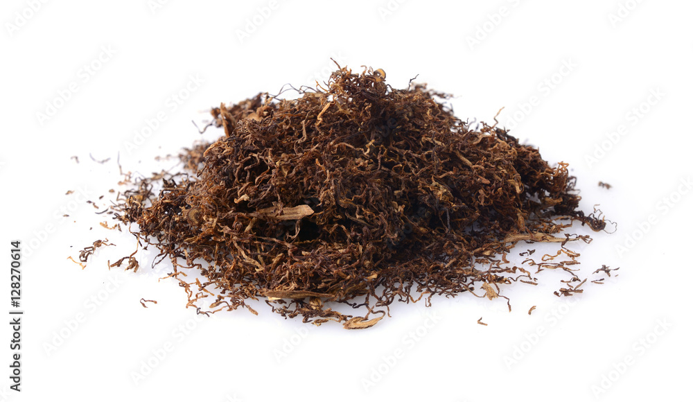 Cut dried leaves of tobacco for cigarettes Cut dried leaves of tobacco for cigarettes