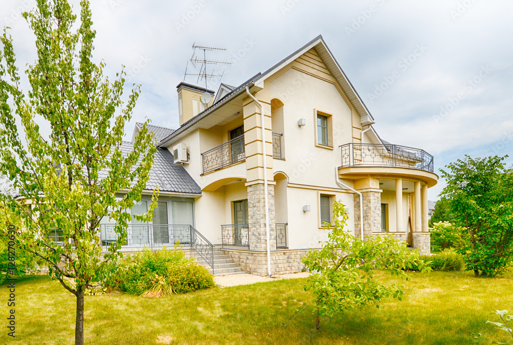 
Russia,Moscow region,beautiful country house in the exclusive village