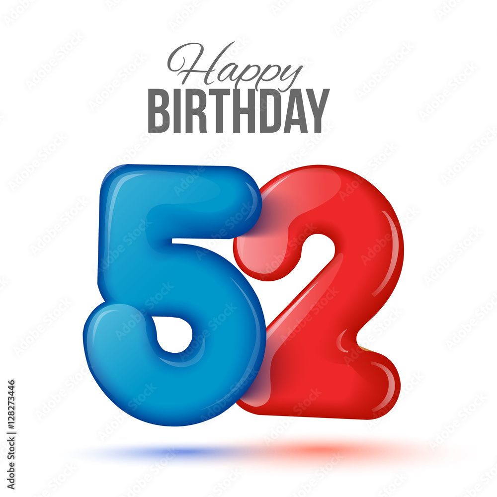 fifty one birthday greeting card template with 3d shiny number fifty one balloon on white background. Birthday party greeting, invitation card, banner with number 51 shaped balloon fifty one birthday greeting card template with 3d shiny number fifty one balloon on white background. Birthday party greeting, invitation card, banner with number 51 shaped balloon