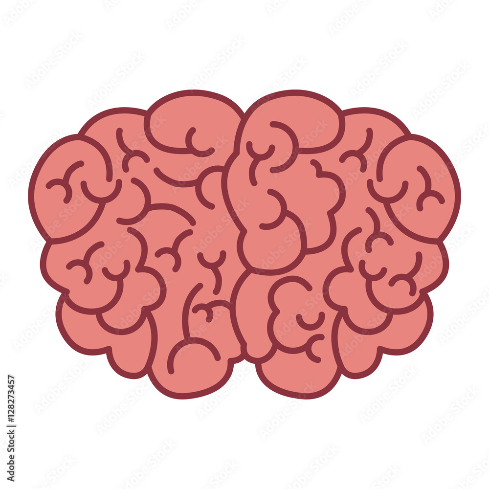 brain logo silhouette top view vector illustration brain logo silhouette top view vector illustration