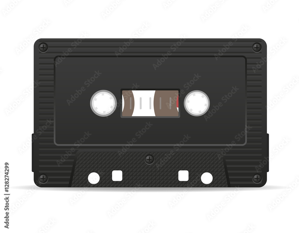 Obraz premium audio cassette vector illustration