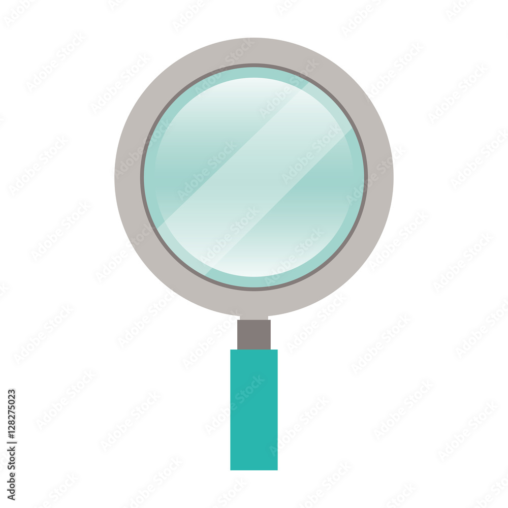 magnifying glass with with glitters vector illustration magnifying glass with with glitters vector illustration