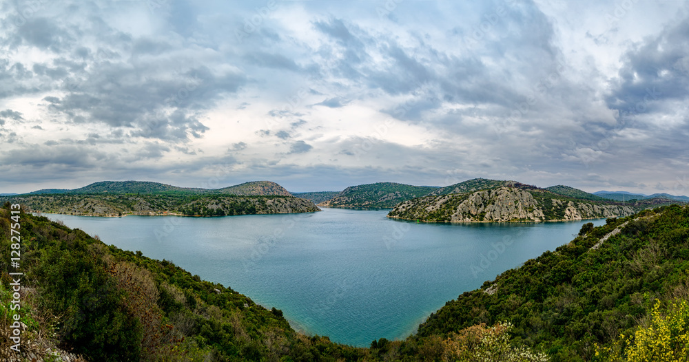 KRKA River Panorama In Croatia