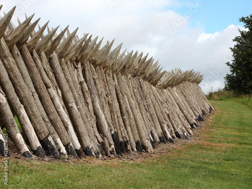 Wooden Palisade at Danish Dybboel War Museum