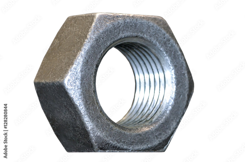 Metal nut isolated on white background Metal nut isolated on white background