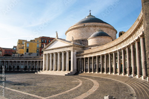 Piazza Plebiscito , Basilica di San Francesco di Paola, Naples, Italy  photo