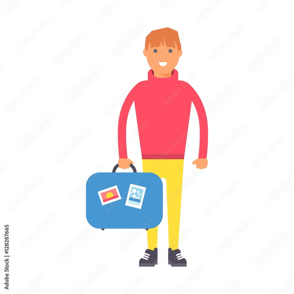 Travel man vector illustration. Travel man vector illustration.