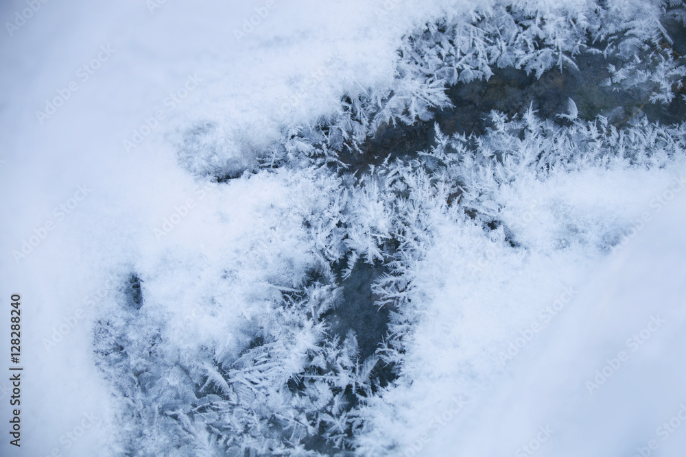 frost patterns on ice. frost patterns on ice.