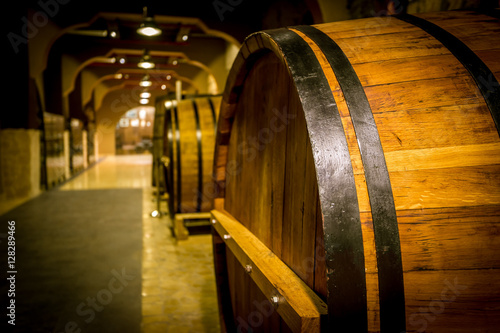 Barrels of Ararat cognac factory, Armenia