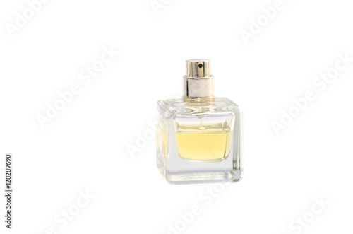 women's perfume bottle on a white background