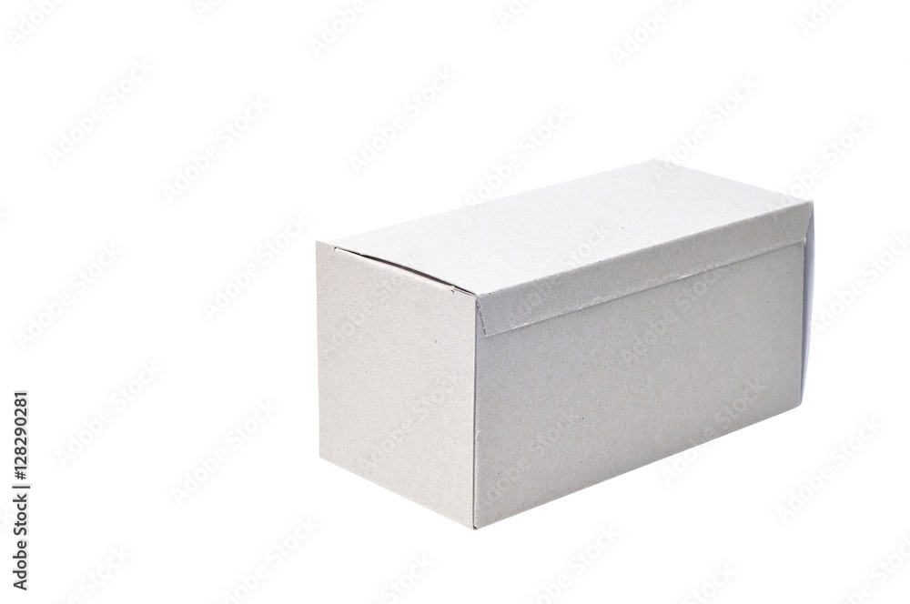 Rectangle gray box isolated on white background Rectangle gray box isolated on white background
