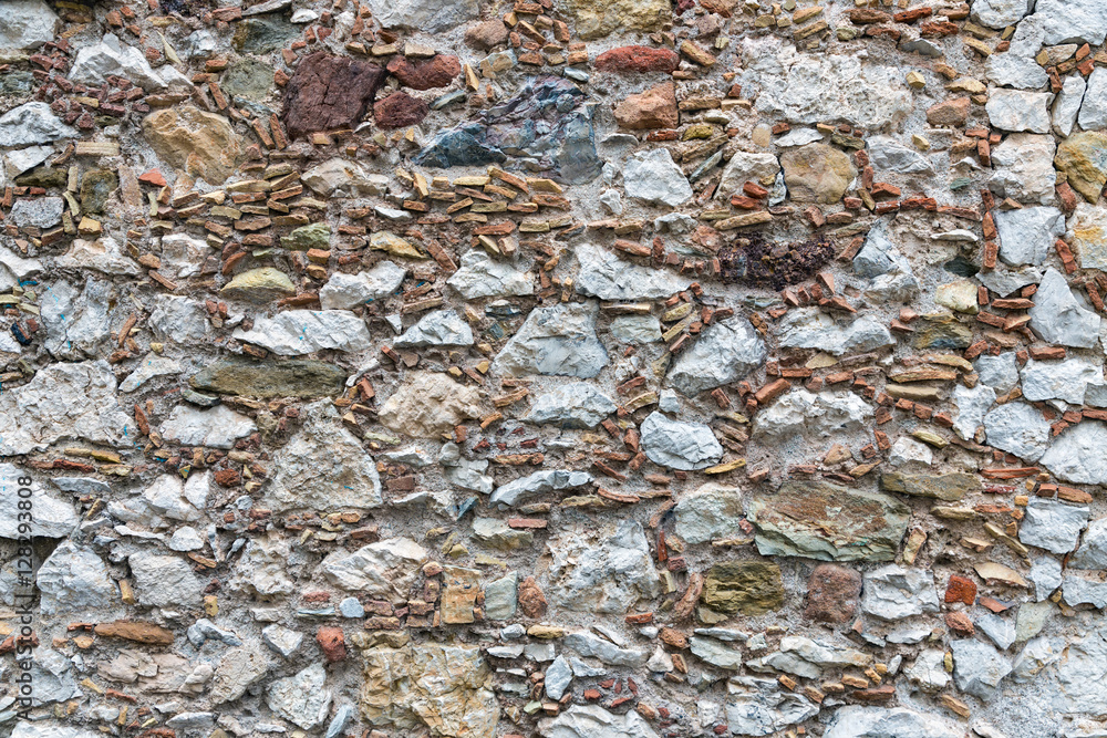 Background texture of wall with several kinds of stones Background texture of wall with several kinds of stones