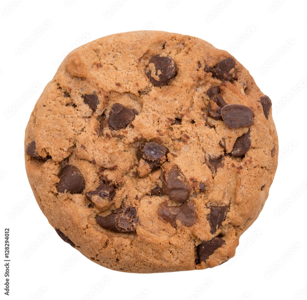 Naklejka premium Chocolate chip cookie