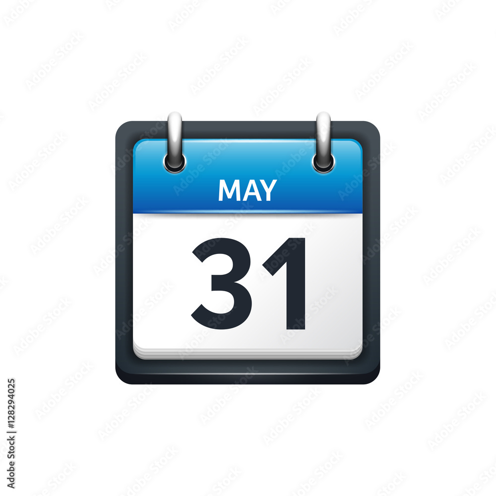 May 31. Calendar icon.Vector illustration,flat style.Month and date.Sunday,Monday,Tuesday,Wednesday,Thursday,Friday,Saturday.Week,weekend,red letter day. 2017,2018 year.Holidays. May 31. Calendar icon.Vector illustration,flat style.Month and date.Sunday,Monday,Tuesday,Wednesday,Thursday,Friday,Saturday.Week,weekend,red letter day. 2017,2018 year.Holidays.