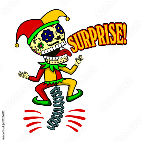 Vector illustration of skeletons