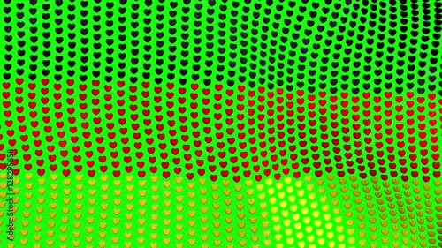 Wallpaper Mural Germany flag is waving in the wind, consisting of hearts, on a green background. Seamless looping video. Torontodigital.ca