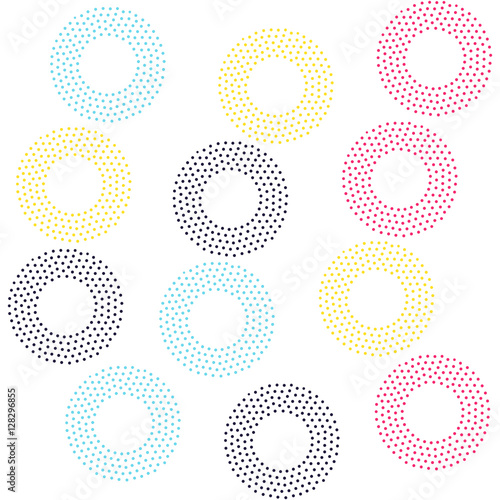 Color universal geometric seamless pattern