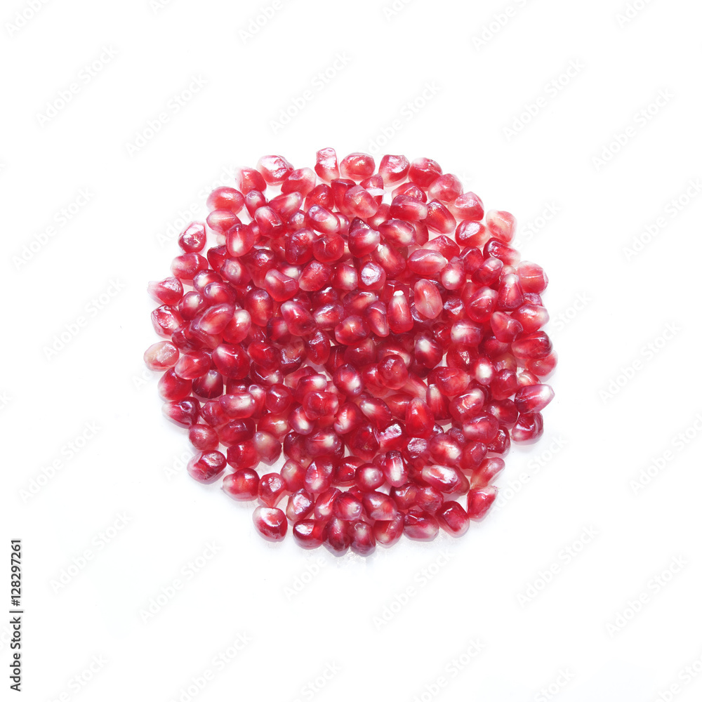 pomegranate seeds in shape of round pomegranate seeds in shape of round