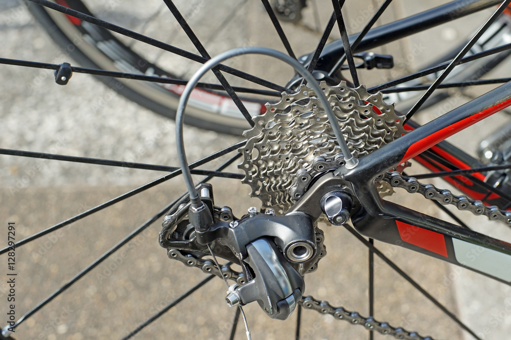 Fototapeta premium bicycle gears and chain