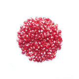 pomegranate seeds in shape of round