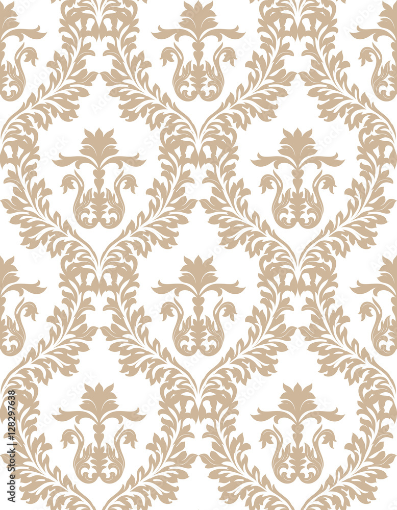 Vintage baroque ornament. Retro pattern antique style. Luxury old fashioned damask. Royal Victorian texture for wallpapers, textile, wrapping. Exquisite floral decor