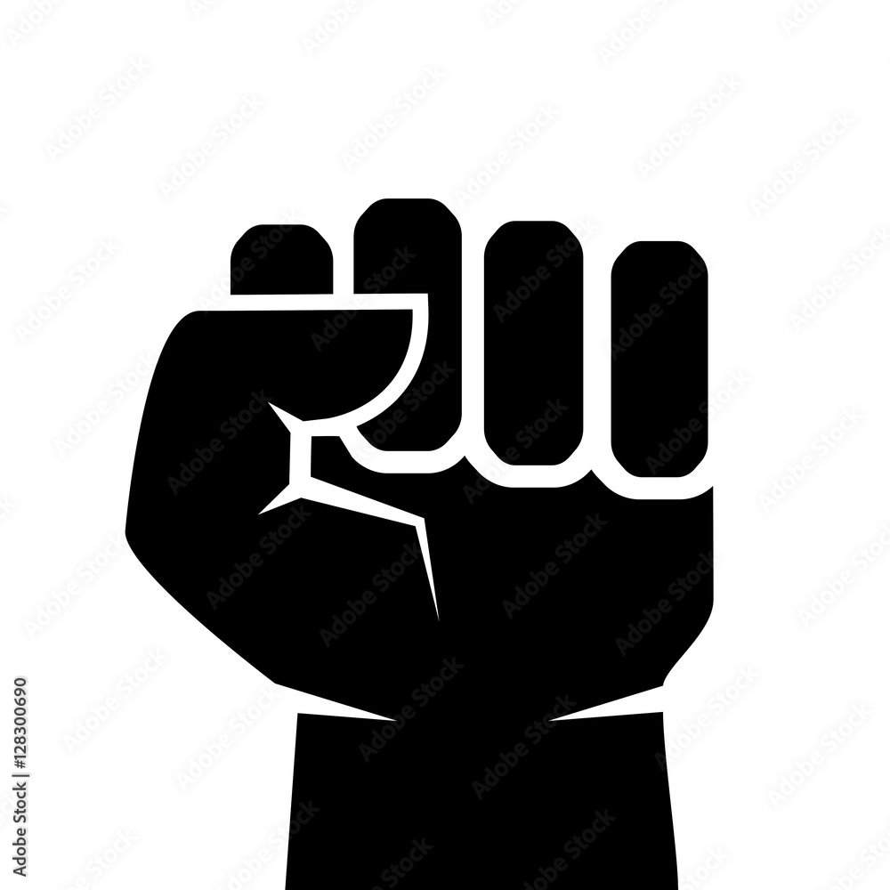 Obraz premium Fist vector icon