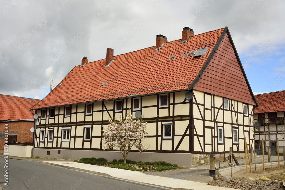 Half-timbered building in Germany