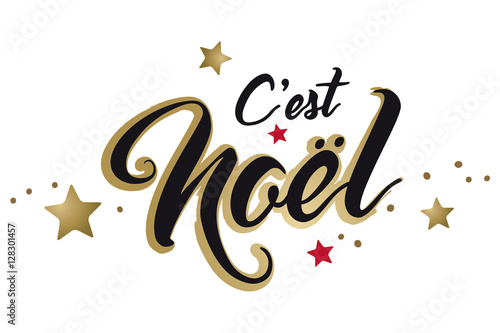 C'EST NOËL FOND BLANC