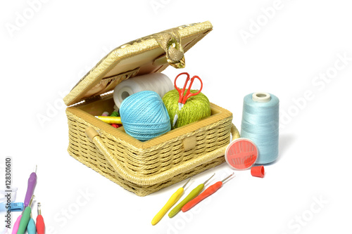 Canvas Print Sewing kit - tools for needlework and handmade