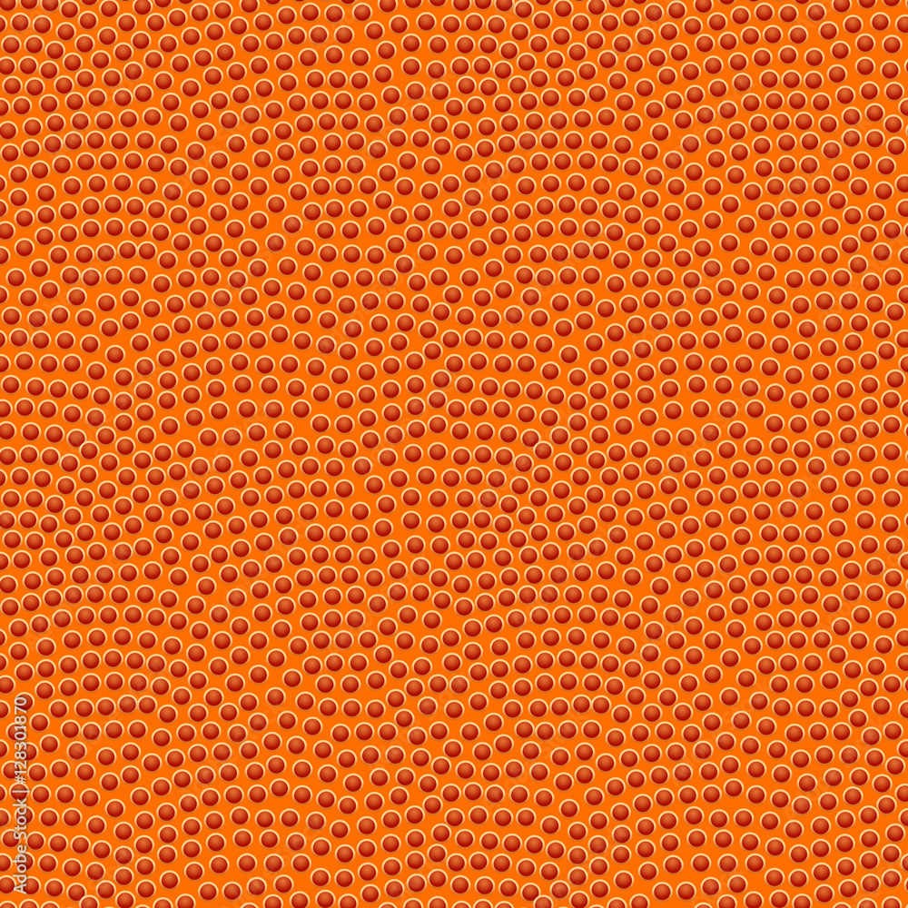Basketball seamless texture with bumps, vector