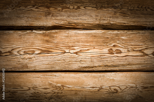 Braunes Holz als Textur und Hintergrund mit Vignette