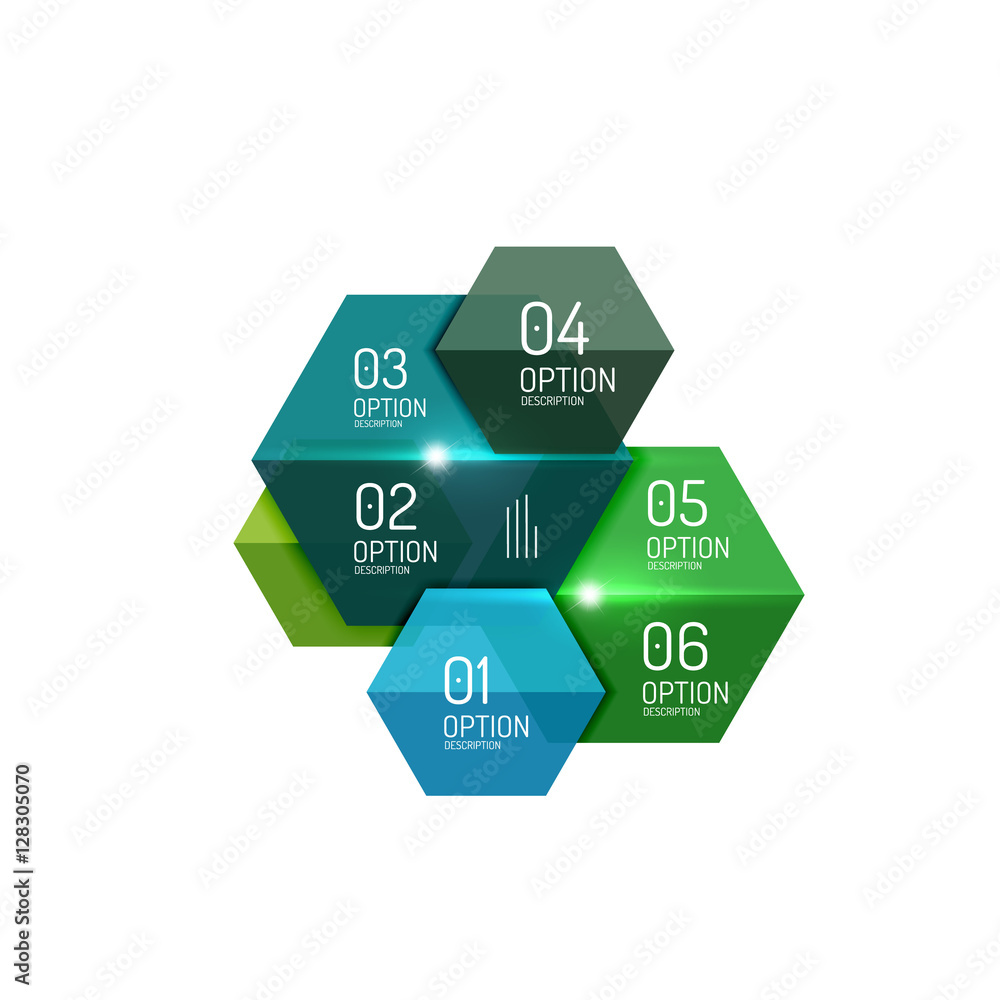 Paper modern infographic geometric templates Paper modern infographic geometric templates