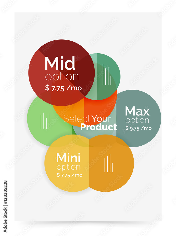 Business layout - select your product with sample options Business layout - select your product with sample options