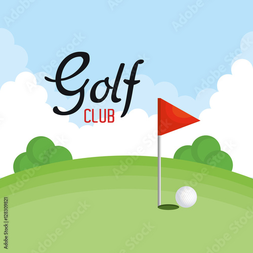 golf club sport icon vector illustration design